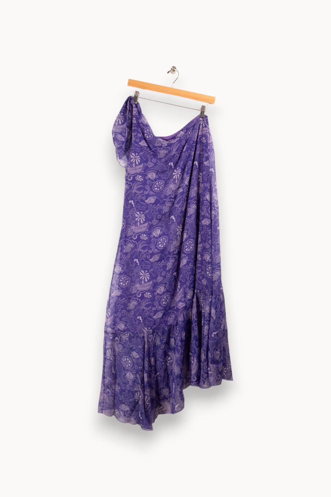 Robe en soie violette - S / 36