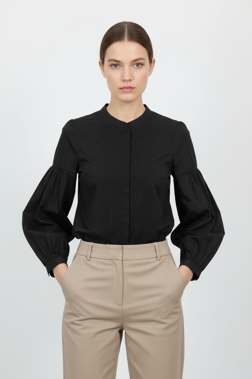 Blouse Noire - Taille M/38 de la marque Comptoir des Cotonniers | PARAD102950 - Vendu par Paradigme - Image 1