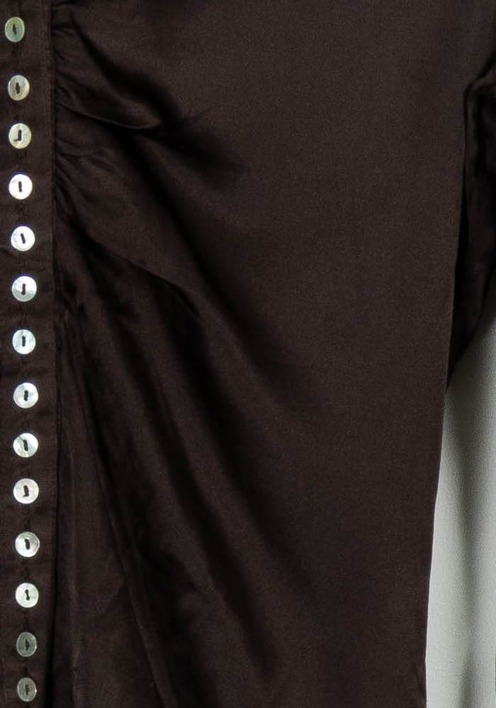 Chemise Marron - Taille M/38 de la marque Caroll | PARAD102955 - Vendu par Paradigme - Image 3