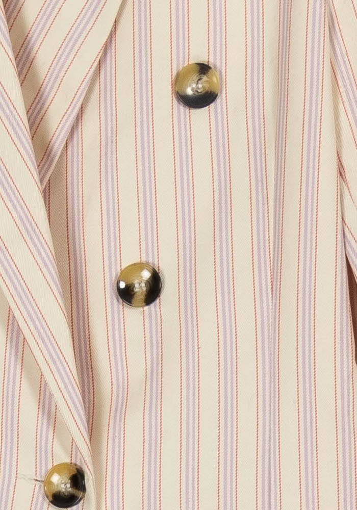 Blazer Rose et Beige - Taille S/36 de la marque Bérénice | PARAD102976 - Vendu par Paradigme - Image 3