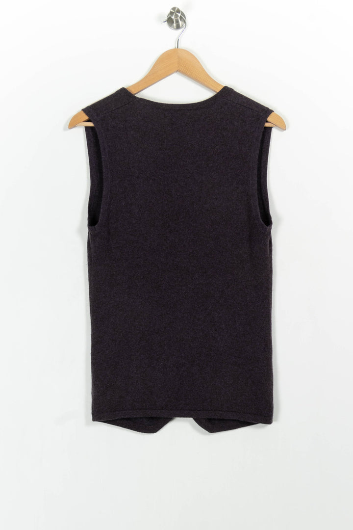 Gilet Violet - Taille M/38 de la marque Eric Bompard | PARAD102995 - Vendu par Paradigme - Image 4