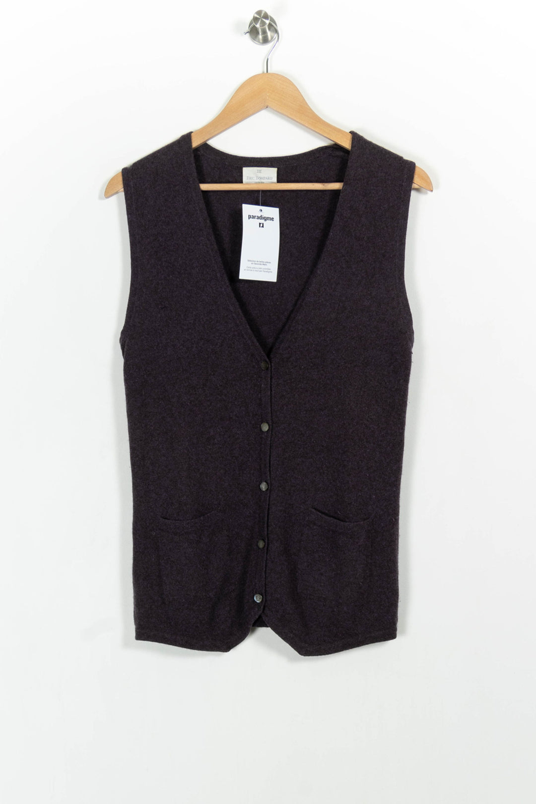 Gilet Violet - Taille M/38 de la marque Eric Bompard | PARAD102995 - Vendu par Paradigme - Image 2