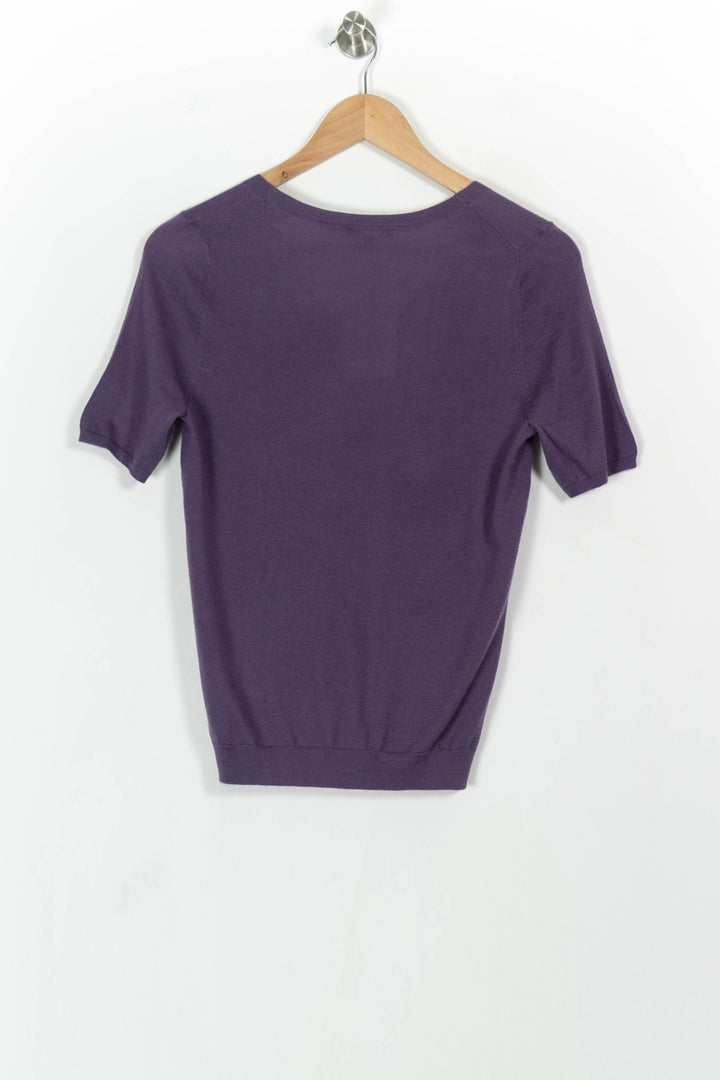 Pull Violet - Taille S/36 de la marque Eric Bompard | PARAD102996 - Vendu par Paradigme - Image 4
