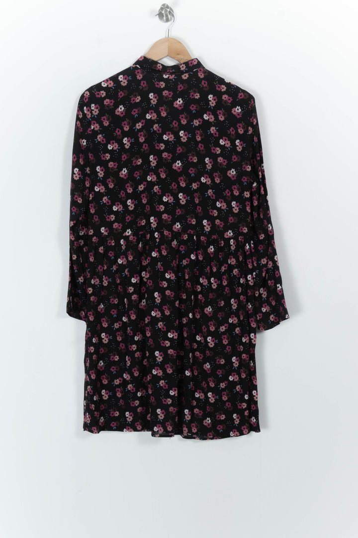 Robe Fleurie Noire et Rose - Taille S/36 de la marque Des petits hauts | PARAD103002 - Vendu par Paradigme - Image 4