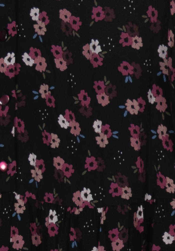 Robe Fleurie Noire et Rose - Taille S/36 de la marque Des petits hauts | PARAD103002 - Vendu par Paradigme - Image 3