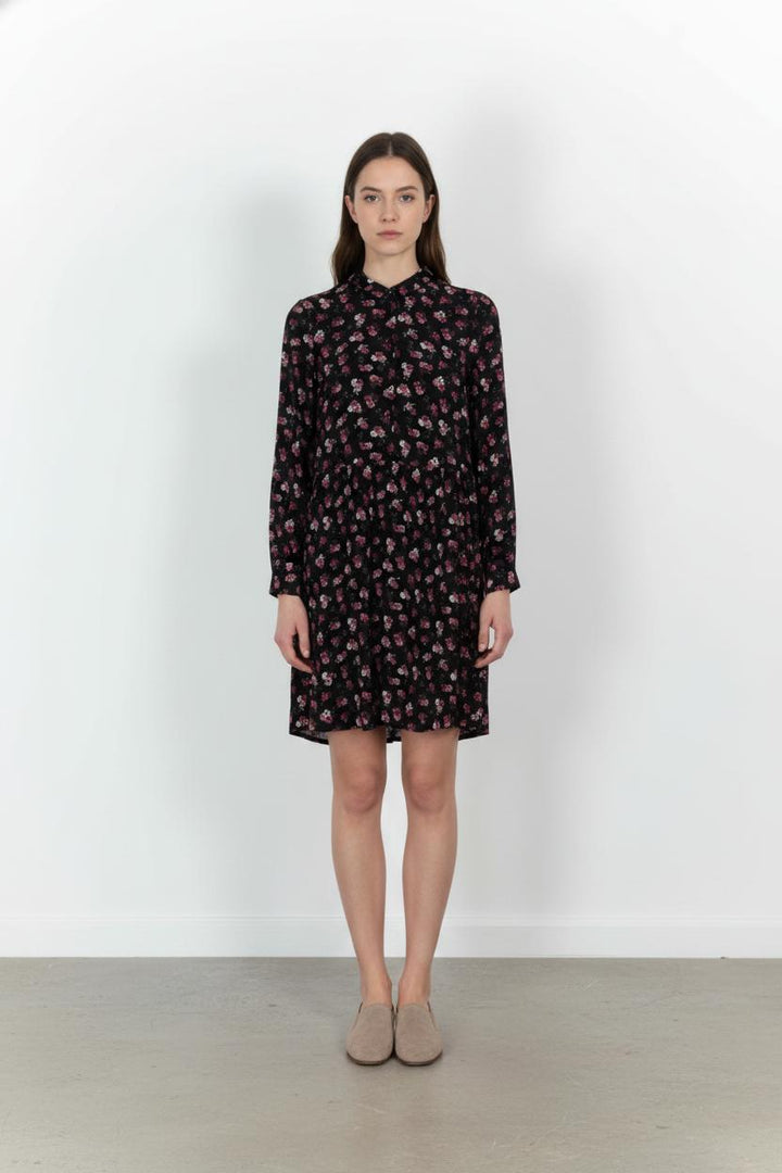 Robe Fleurie Noire et Rose - Taille S/36 de la marque Des petits hauts | PARAD103002 - Vendu par Paradigme - Image 1