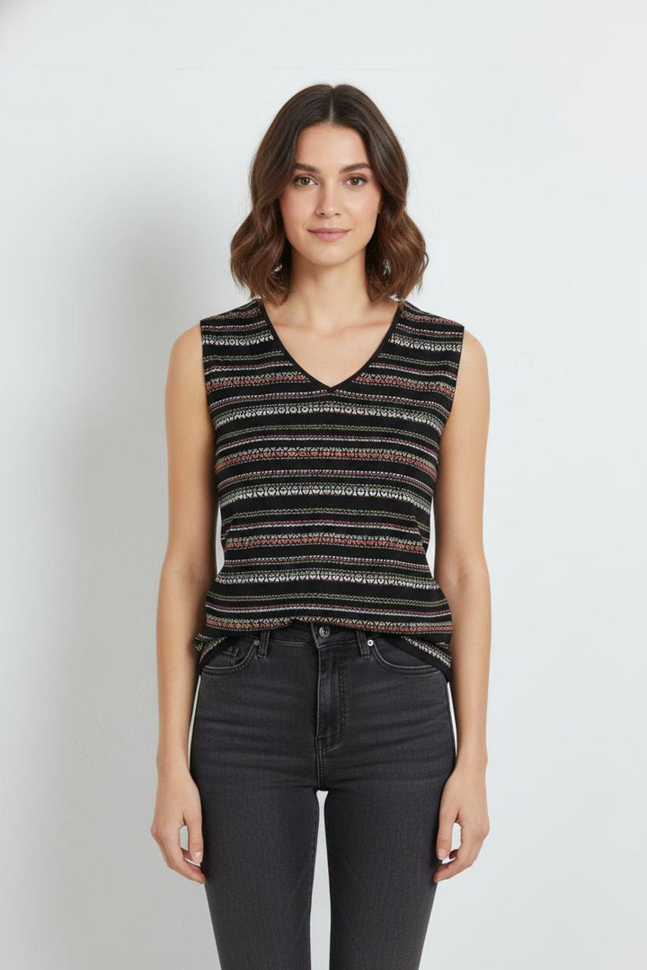 Débardeur Noir et Blanc - Taille M/38 de la marque Comptoir des Cotonniers | PARAD103008 - Vendu par Paradigme - Image 1