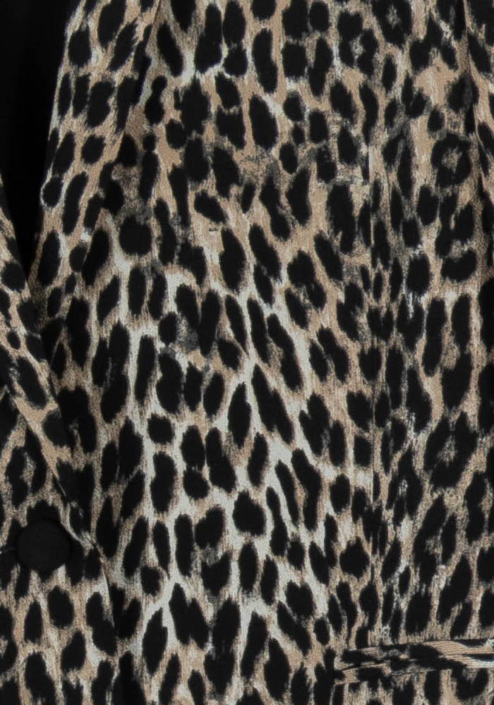 Blazer Léopard Beige et Noir - Taille M/38 de la marque IKKS | PARAD103009 - Vendu par Paradigme - Image 3