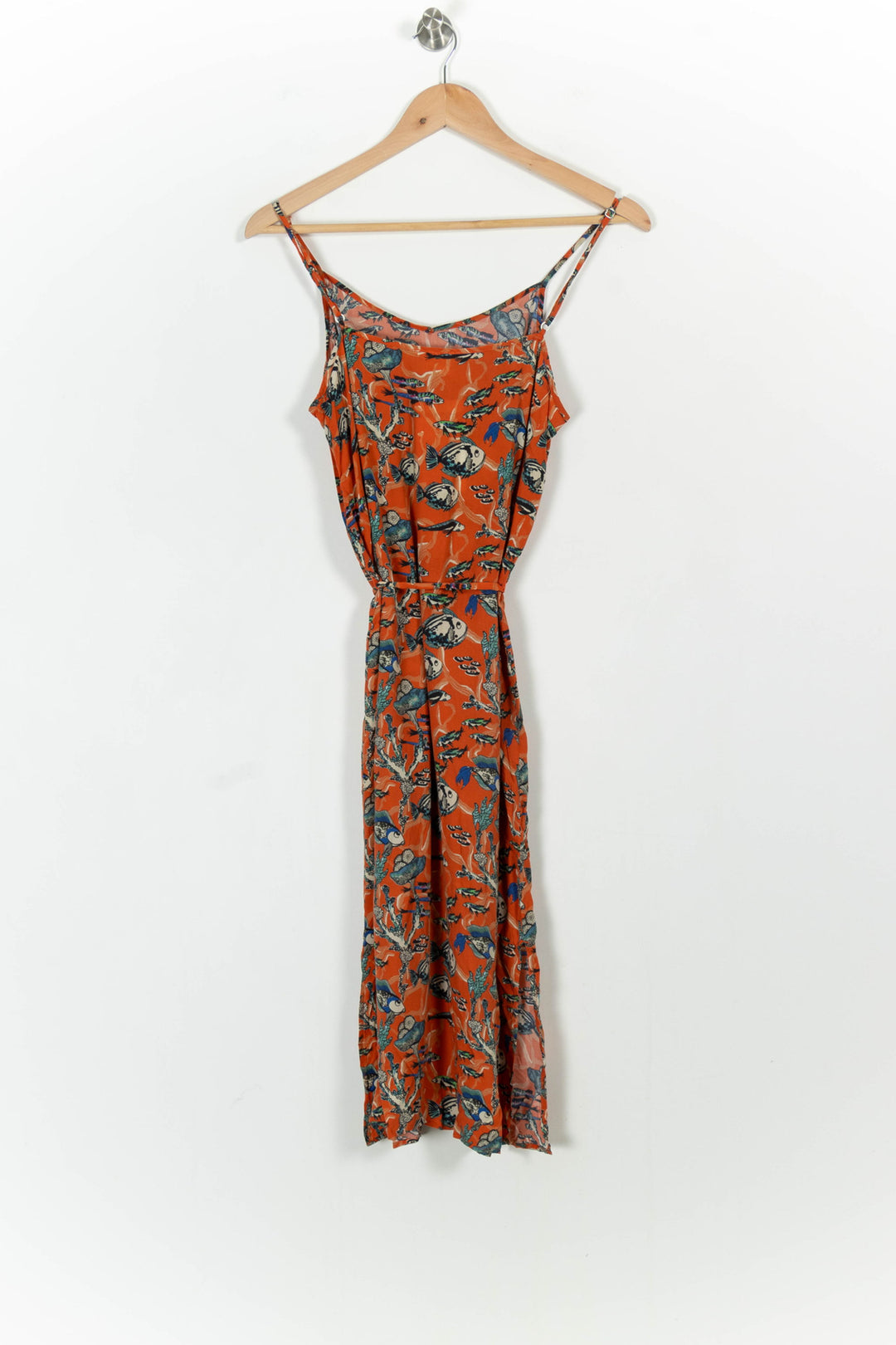 Robe Longue Orange et Bleu - Taille M/38 de la marque Marie Sixtine | PARAD103011 - Vendu par Paradigme - Image 4