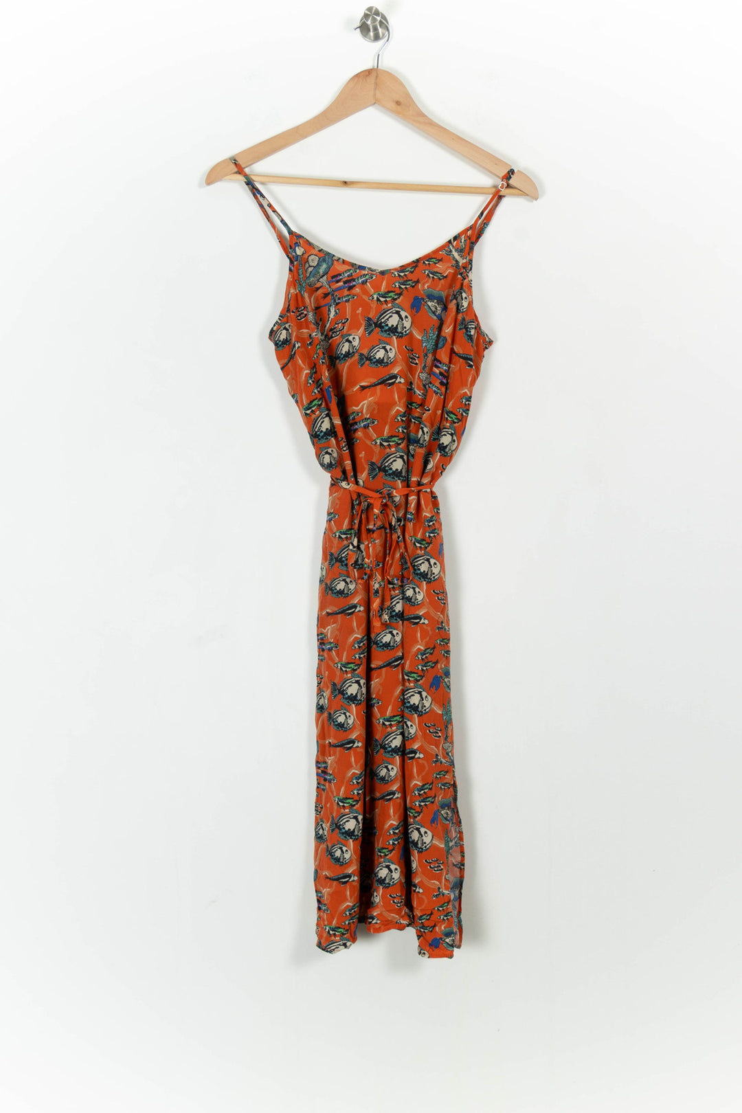 Robe Longue Orange et Bleu - Taille M/38 de la marque Marie Sixtine | PARAD103011 - Vendu par Paradigme - Image 2