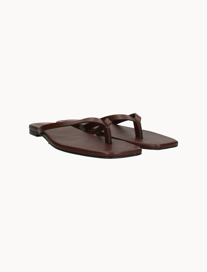 Tongs Marron - Taille L/40 de la marque Rosaé Paris | PARAD103036 - Vendu par Paradigme - Image 2