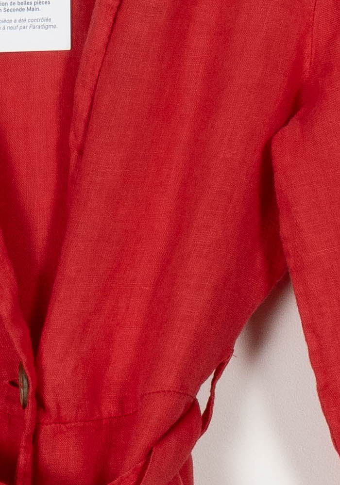 Robe Rouge - Taille M/38 de la marque La Fée Maraboutée | PARAD103037 - Vendu par Paradigme - Image 3