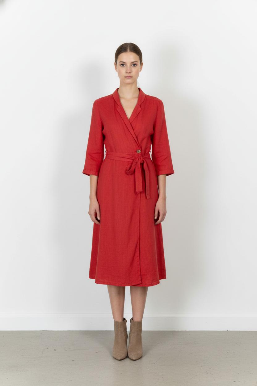 Robe Rouge - Taille M/38 de la marque La Fée Maraboutée | PARAD103037 - Vendu par Paradigme - Image 1