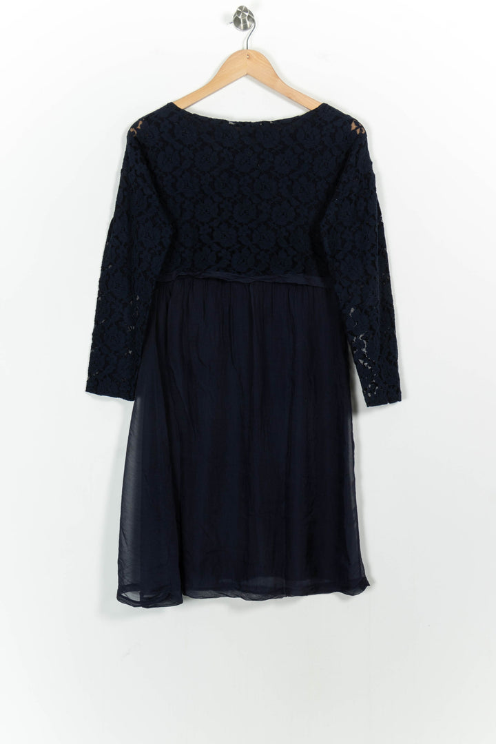 Robe Dentelle Bleue - Taille M/38 de la marque La Fée Maraboutée | PARAD103040 - Vendu par Paradigme - Image 4
