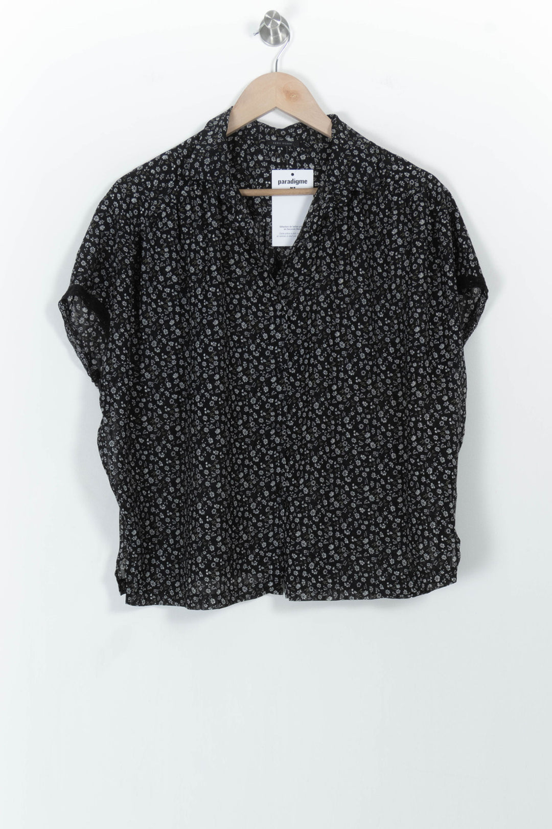 Blouse Noire et Blanche - Taille S/36 de la marque IKKS | PARAD103041 - Vendu par Paradigme - Image 2
