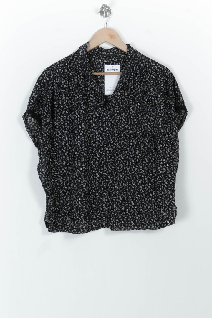 Blouse Noire et Blanche - Taille S/36 de la marque IKKS | PARAD103041 - Vendu par Paradigme - Image 2