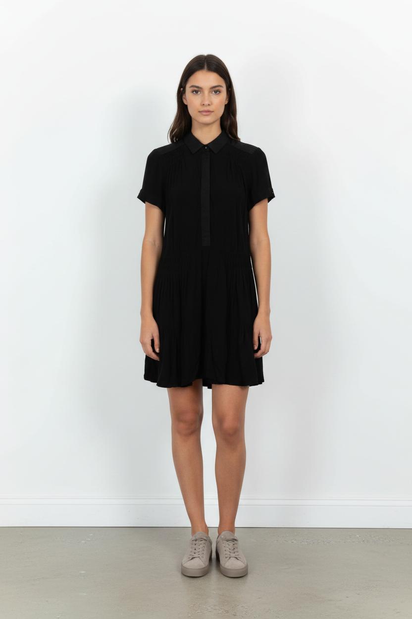 Robe Chemise Noire - Taille S/36 de la marque Comptoir des Cotonniers | PARAD103043 - Vendu par Paradigme - Image 1