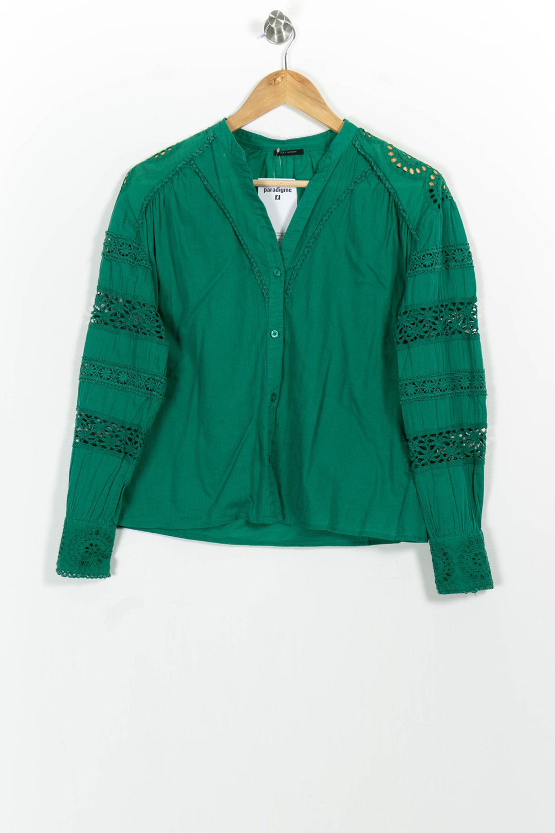 Blouse Verte - Taille S/36 de la marque IKKS | PARAD103050 - Vendu par Paradigme - Image 2