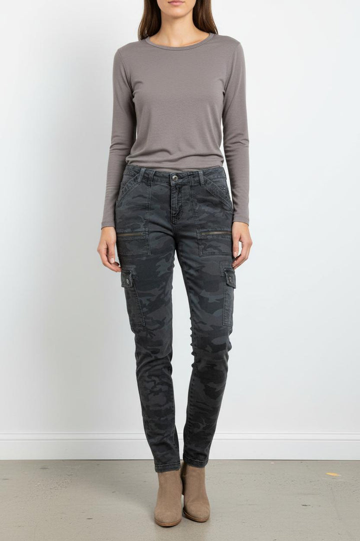 Pantalon Cargo Gris et Noir - Taille S/36 de la marque IKKS | PARAD103051 - Vendu par Paradigme - Image 1