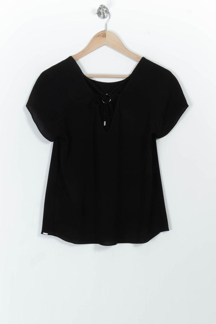 Blouse Noire - Taille S/36 de la marque IKKS | PARAD103052 - Vendu par Paradigme - Image 4