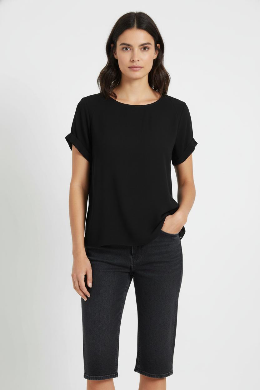 Blouse Noire - Taille S/36 de la marque IKKS | PARAD103052 - Vendu par Paradigme - Image 1