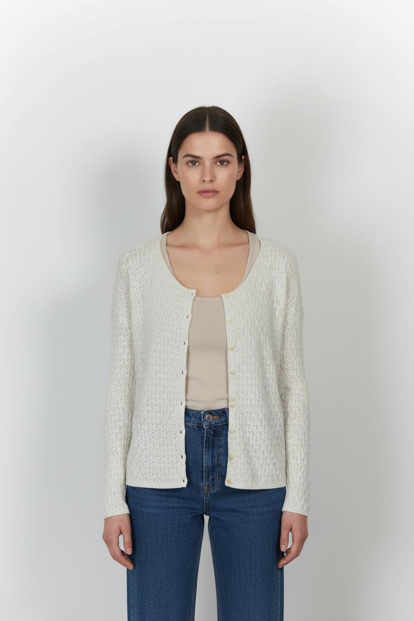 Cardigan Beige - Taille S/36 de la marque Sézane | PARAD103053 - Vendu par Paradigme - Image 1