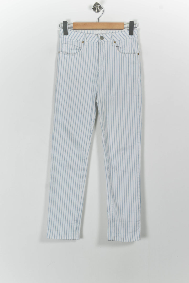 Pantalon Rayé Blanc et Bleu - Taille M/38 de la marque La Petite Etoile | PARAD103054 - Vendu par Paradigme - Image 2