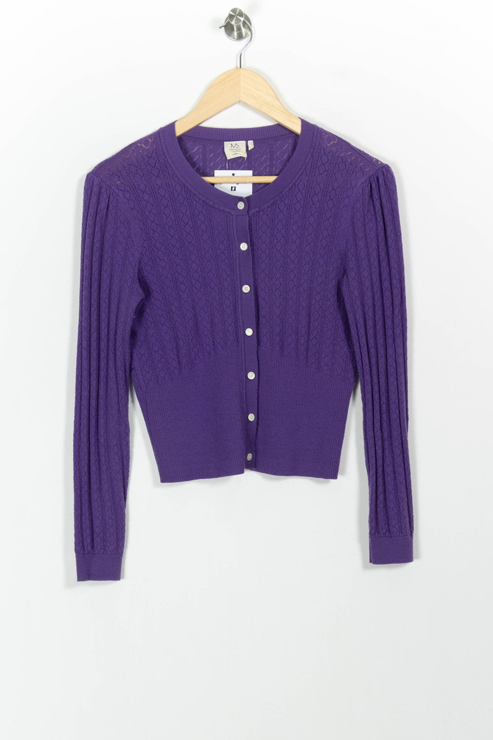 Cardigan Violet - Taille S/36 de la marque Marie Sixtine | PARAD103060 - Vendu par Paradigme - Image 2