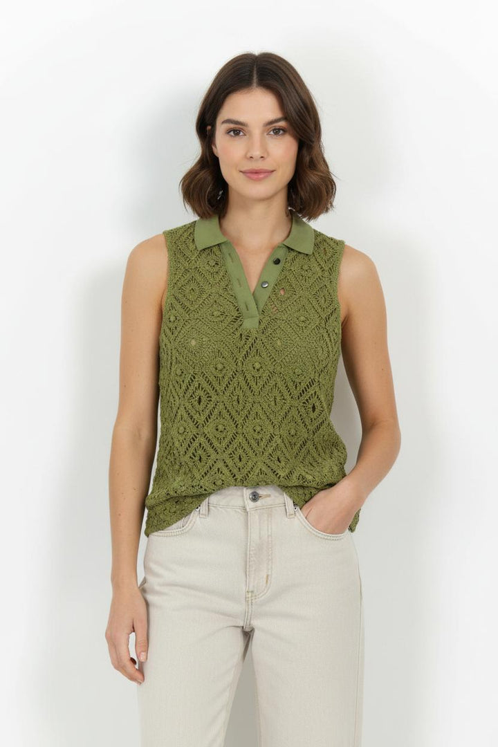 Débardeur Vert - Taille XS/34 de la marque IKKS | PARAD103065 - Vendu par Paradigme - Image 1