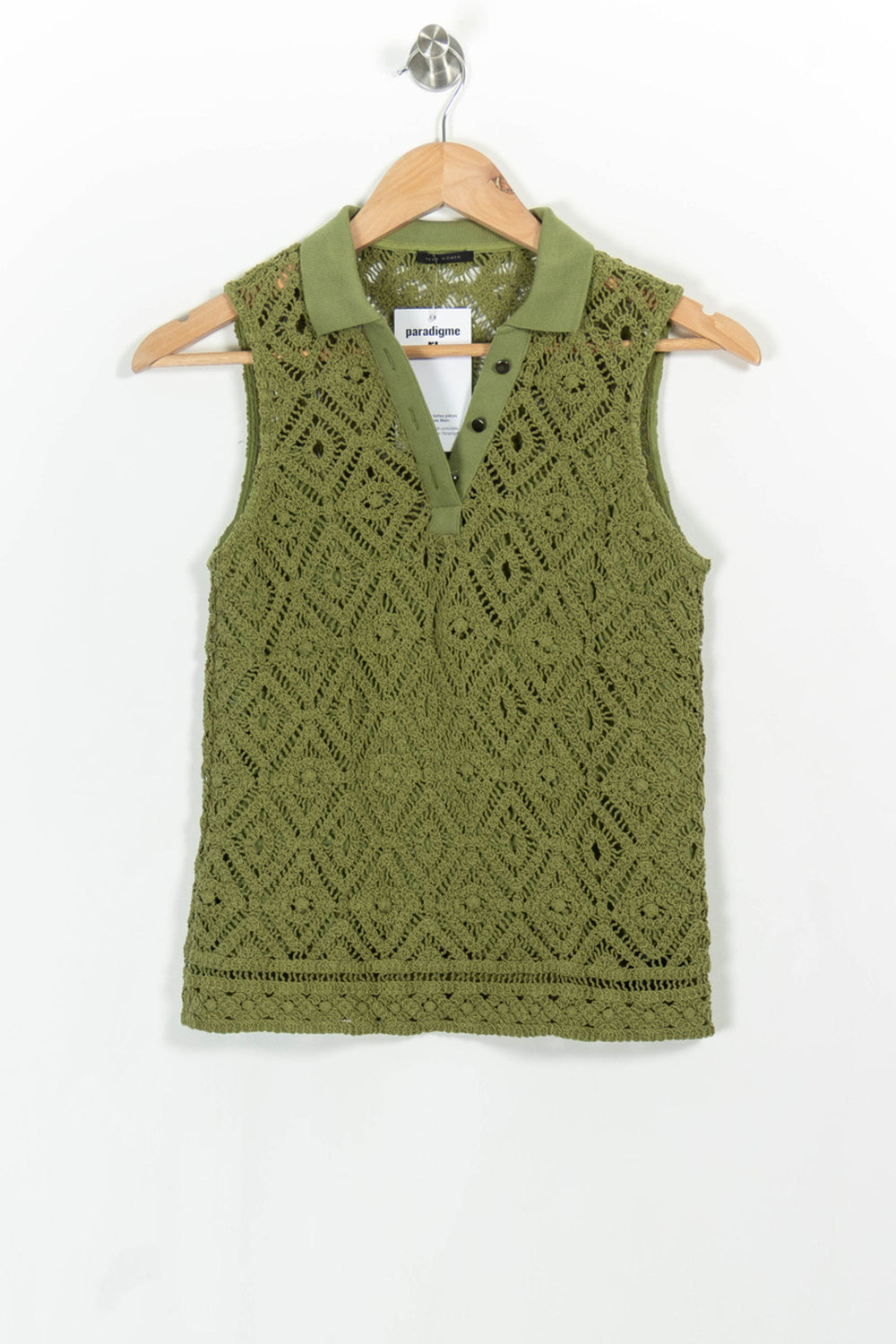 Débardeur Vert - Taille XS/34 de la marque IKKS | PARAD103065 - Vendu par Paradigme - Image 2