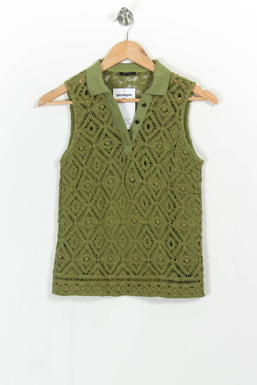 Débardeur Vert - Taille XS/34 de la marque IKKS | PARAD103065 - Vendu par Paradigme - Image 2