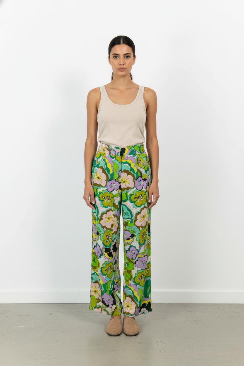Pantalon Large Vert et Violet - Taille M/38 de la marque Imprevu | PARAD103066 - Vendu par Paradigme - Image 1