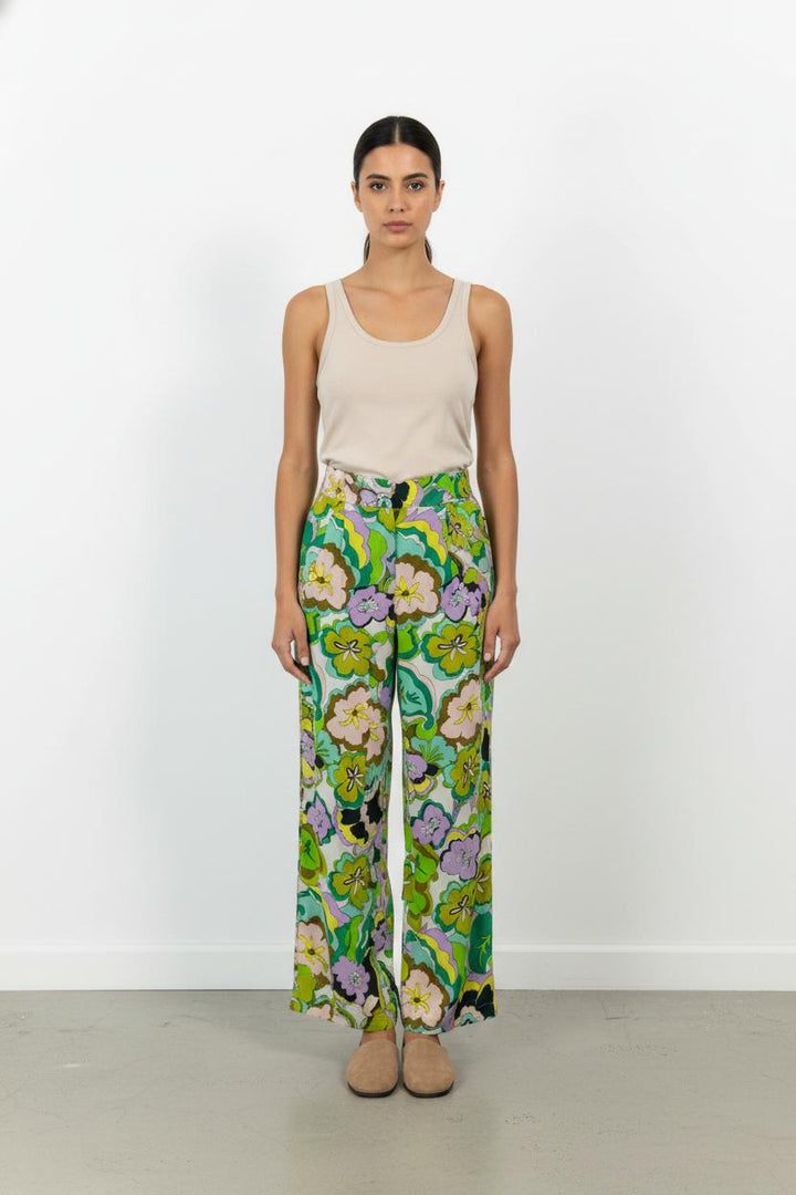 Pantalon Large Vert et Violet - Taille M/38 de la marque Imprevu | PARAD103066 - Vendu par Paradigme - Image 1