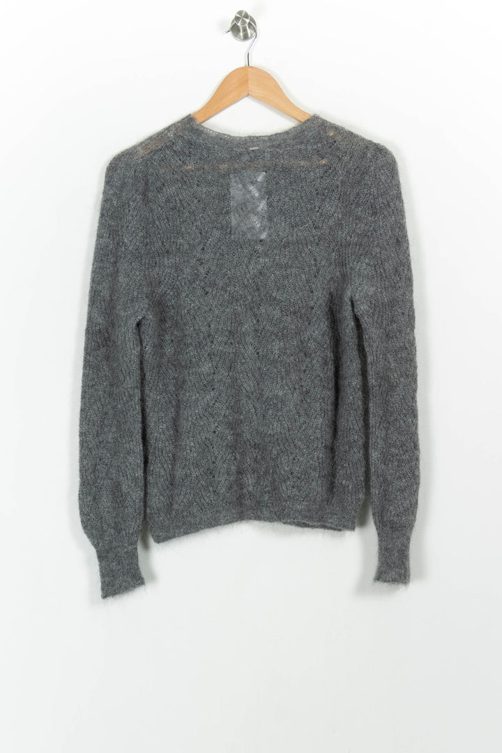 Pull Gris - Taille XS/34 de la marque IKKS | PARAD103069 - Vendu par Paradigme - Image 4