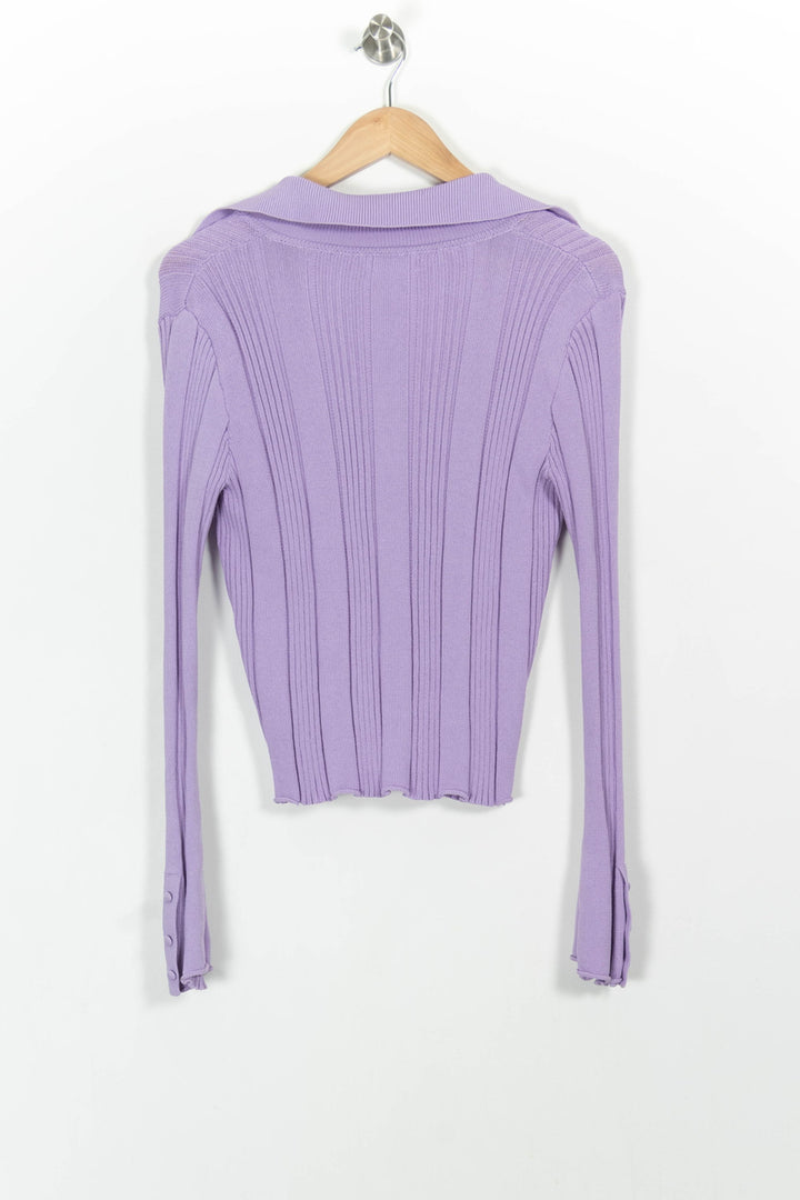 Cardigan Violet - Taille S/36 de la marque Suncoo | PARAD103079 - Vendu par Paradigme - Image 4
