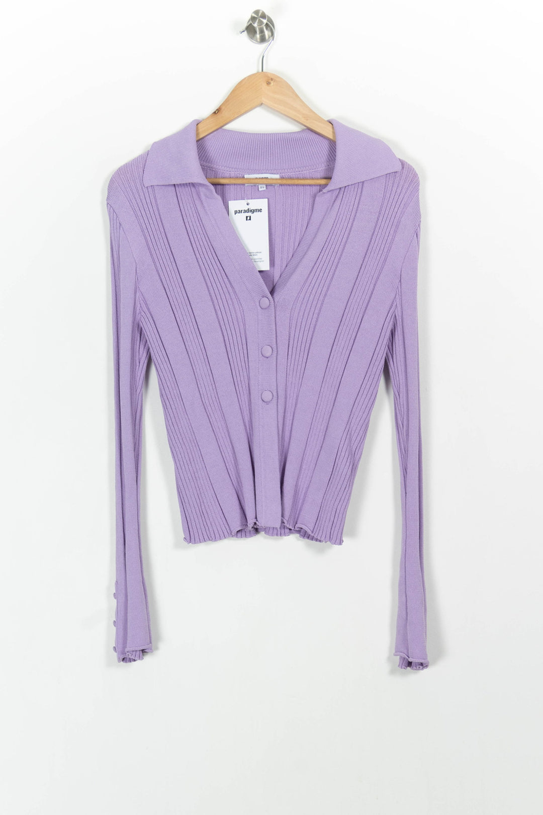 Cardigan Violet - Taille S/36 de la marque Suncoo | PARAD103079 - Vendu par Paradigme - Image 2