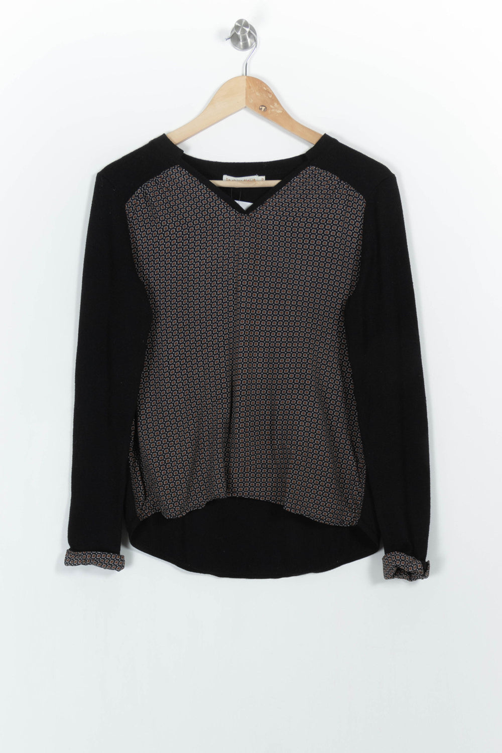 Pull Noir et Beige - Taille M/38 de la marque La Petite Etoile | PARAD103086 - Vendu par Paradigme - Image 2