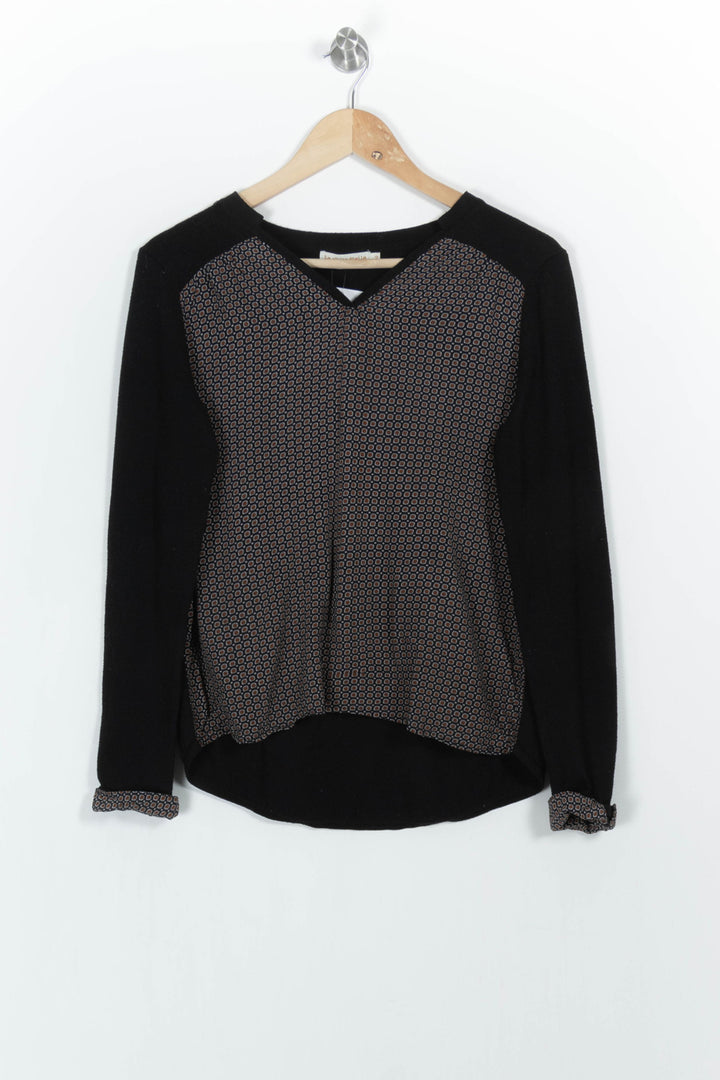 Pull Noir et Beige - Taille M/38 de la marque La Petite Etoile | PARAD103086 - Vendu par Paradigme - Image 2