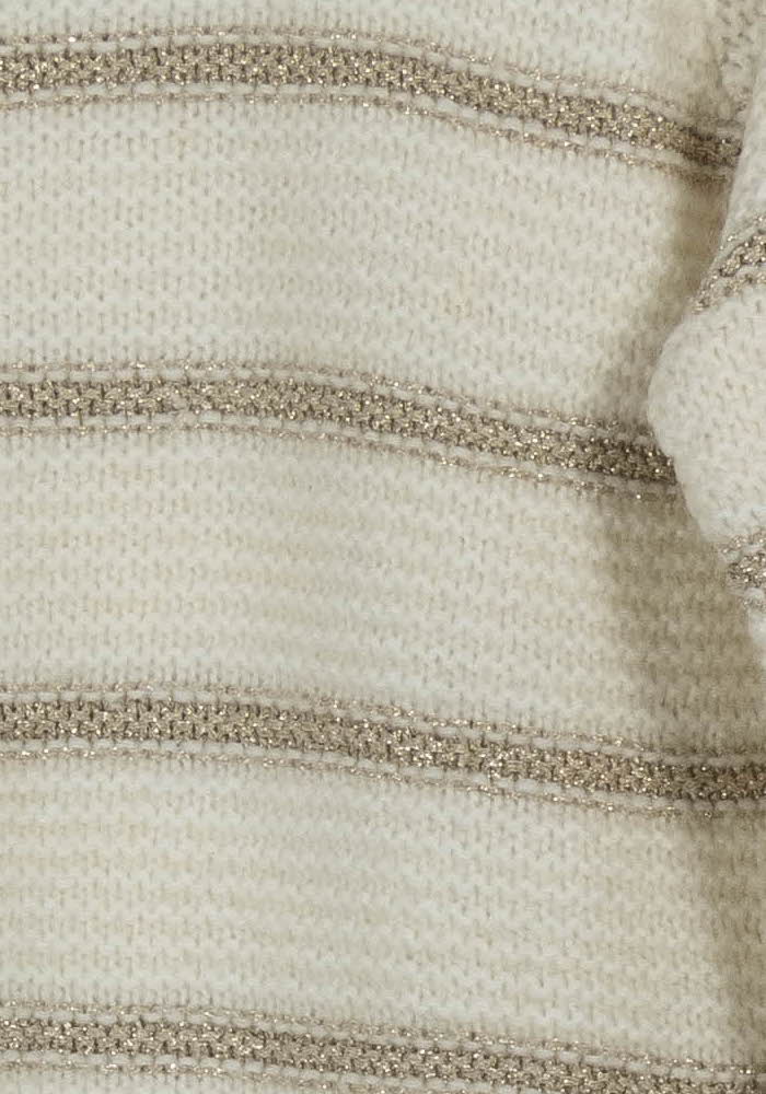 Pull Rayé Beige et Blanc - Taille XS/34 de la marque Suncoo | PARAD103093 - Vendu par Paradigme - Image 3