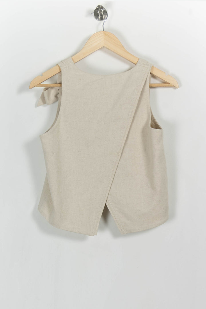 Gilet Beige - Taille XS/34 de la marque Maison Stella & Suzie | PARAD103100 - Vendu par Paradigme - Image 4