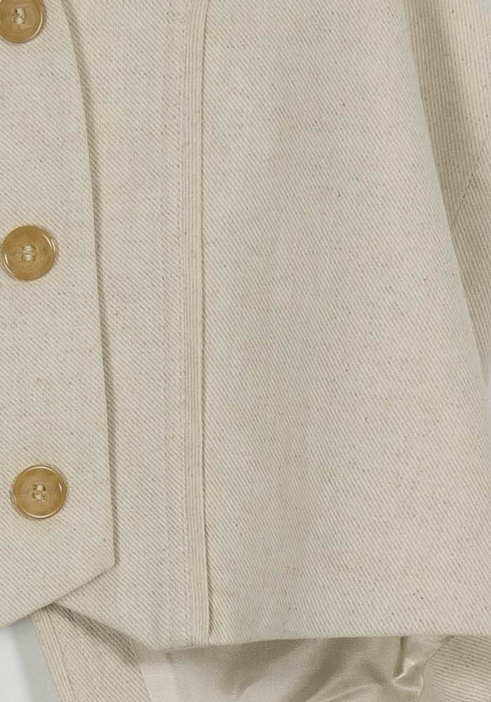 Gilet Beige - Taille XS/34 de la marque Maison Stella & Suzie | PARAD103100 - Vendu par Paradigme - Image 3