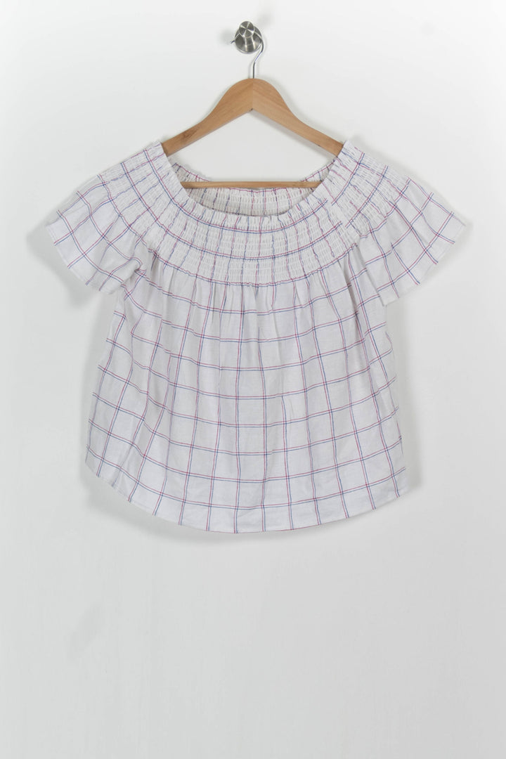 Blouse Blanche et Bleu - Taille S/36 de la marque Karl Marc John | PARAD103105 - Vendu par Paradigme - Image 2