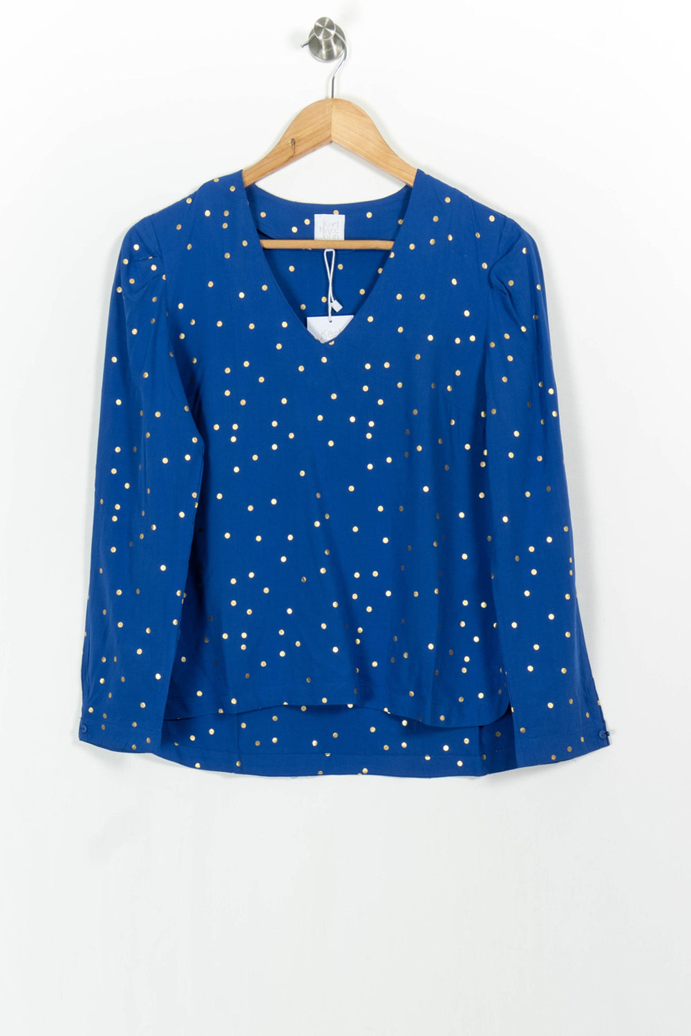 Blouse Bleue et Dorée - Taille XS/34 de la marque Karl Marc John | PARAD103114 - Vendu par Paradigme - Image 2