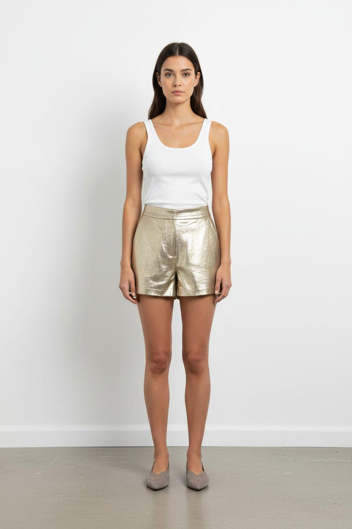 Short Doré - Taille L/40 de la marque Maje | PARAD103115 - Vendu par Paradigme - Image 1