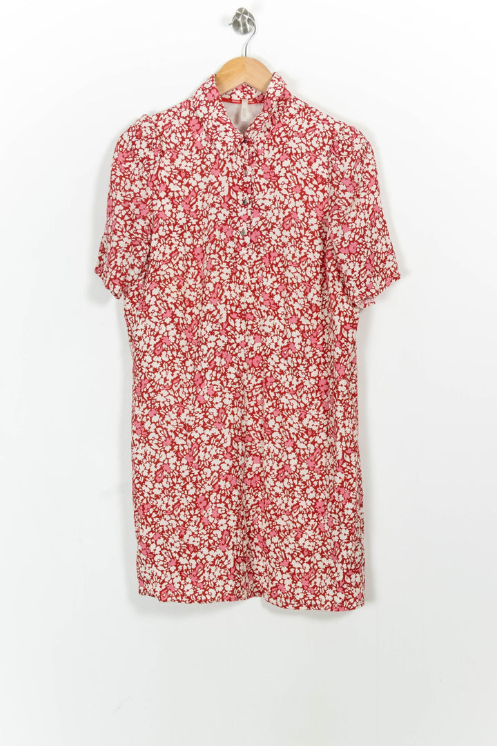 Robe Chemise Rouge et Blanche - Taille L/40 de la marque I.Code | PARAD103124 - Vendu par Paradigme - Image 2