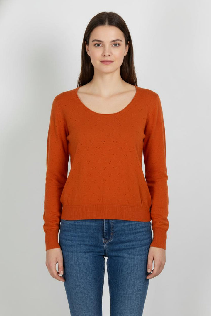 Pull Orange - Taille XS/34 de la marque Galeries Lafayette | PARAD103126 - Vendu par Paradigme - Image 1