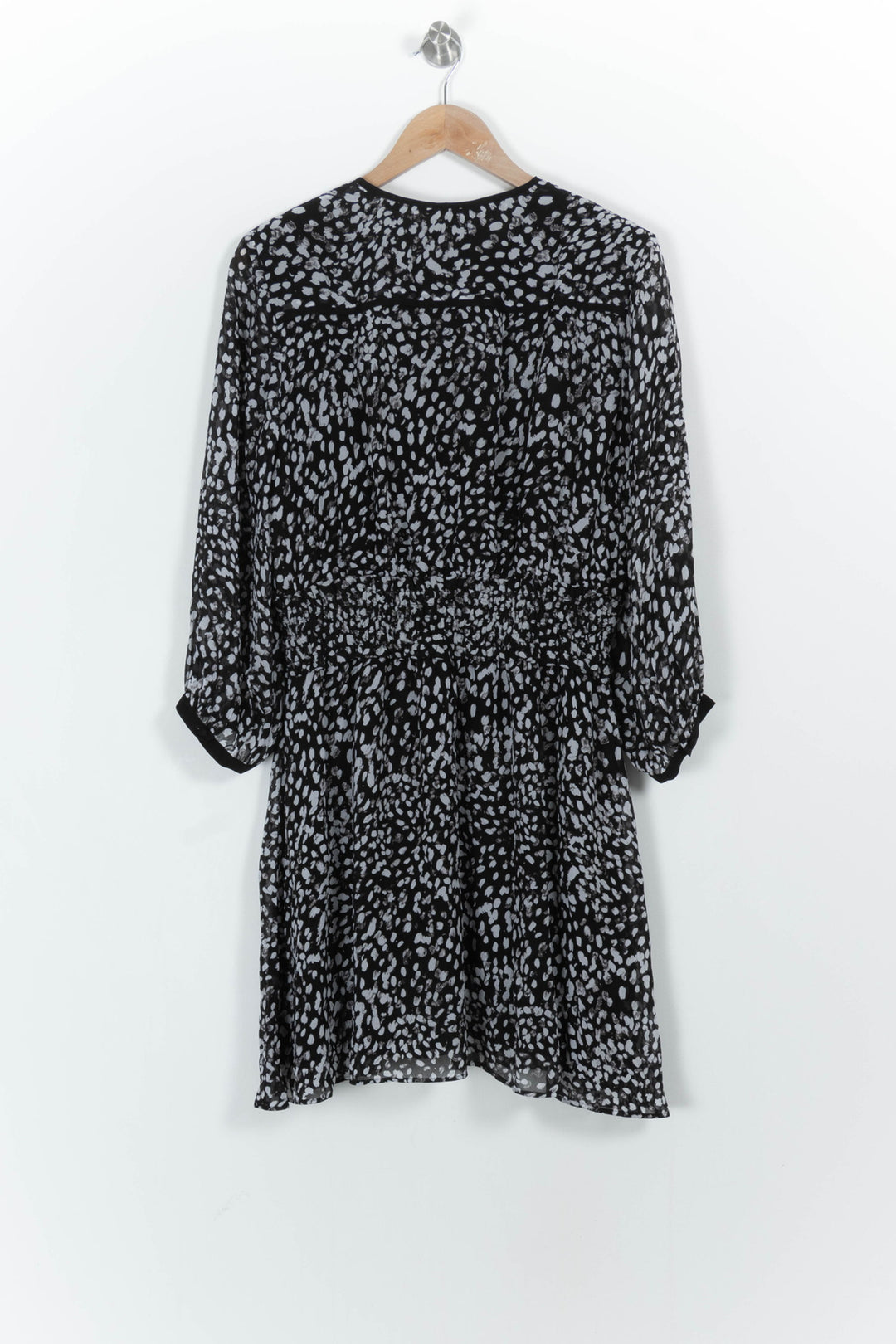 Robe Midi Noire et Blanche - Taille L/40 de la marque The Kooples | PARAD103127 - Vendu par Paradigme - Image 4