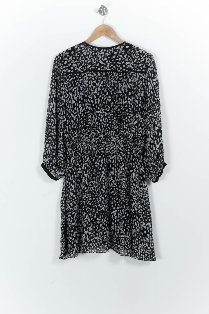Robe Midi Noire et Blanche - Taille L/40 de la marque The Kooples | PARAD103127 - Vendu par Paradigme - Image 4