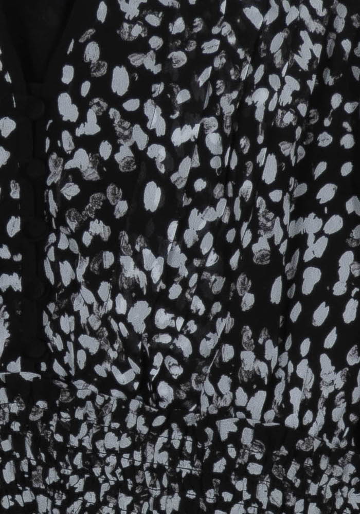 Robe Midi Noire et Blanche - Taille L/40 de la marque The Kooples | PARAD103127 - Vendu par Paradigme - Image 3