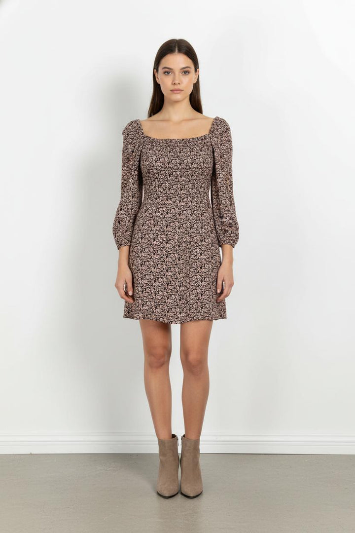 Robe Courte Noire et Rose - Taille M/38 de la marque Maje | PARAD103131 - Vendu par Paradigme - Image 1